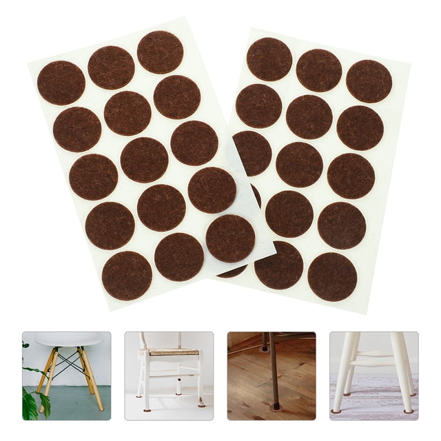 UPOUART 180Ud Almohadillas De Fieltro Marrón Para Pies De Muebles Con Adhesión Firme Y Protección Para