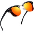 thumbnail image 1 of Gafas de sol Joopin Trendy Club Masters con efecto espejo rojo polarizado, 1 of 6