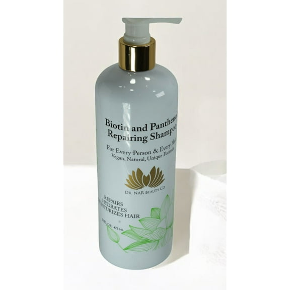 Dr. NAR Beauty Co. Anti-Dandruff Shampoo, Biotin & Panthenol Moisturizing Formula for Men and Women, 16 oz