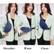 thumbnail image 5 of Riñonera para Hombre y Mujer | Riñonera Cruzada con 2 Bolsillos con Cremallera | Riñonera de Talla Grande con Correa Ajustable | Riñonera Ligera de Poliéster para Viajes, Senderismo, Correr y Ciclism, 5 of 6
