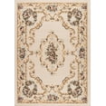 thumbnail image 3 of Traditional 8x10 Area Rug (7'6'' x 9'10'') Floral Beige, Red Living Room Easy to Clean, 3 of 8