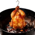 thumbnail image 5 of Liyamei Stainless Steel Turkey Chicken Fryer Accessory Kit Deep Frying Stand Set With Lifter Hook Vertical Skewer Holder Base For Deep Frying Pot Grill BBQ, 5 of 5