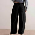 thumbnail image 4 of iHPH7 Corduroy Pants Women, Wide Leg Pants Woman, Barrel Pants Women, Baggy Pants, Harem Pants Women, Black L, 4 of 5