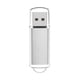 thumbnail image 1 of Disco De Almacenamiento CW10029 Unidad flash USB 2.0 de alta velocidad Unidad flash con tapa transparente (128 MB plateada), 1 of 7