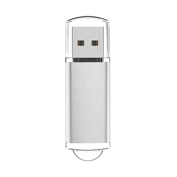 Disco De Almacenamiento CW10029 Unidad flash USB 2.0 de alta velocidad Unidad flash con tapa transparente (128 MB plateada)