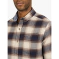 thumbnail image 4 of Chaps Men's and Big Men's Comfort Stretch Flannel Shirt, Sizes S-2XL, 4 of 7