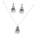 thumbnail image 1 of Pendientes Colgantes Borla Bohemia De La Pendientes Colgantes Turquesa Para Las Mujeres Yinane Conjunto de pendientes de collar, 1 of 8