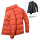 thumbnail image 3 of Chaqueta corta reversible de plumón, ropa de diseñador para hombre, chaqueta acolchada ligera de lujo con relleno de pato para hombre, abrigo cálido de invierno para hombre, 3 of 5