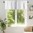 thumbnail image 6 of Modern Gray Striped Valances for Windows, 60 x 18in, Simple White Background Rod Pocket Kitchen Valance Curtain Light Filtering Window Treatments for Living Room Bedroom, 1 Panel, 6 of 7