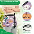 thumbnail image 4 of Yayeee Waist Apron with Pockets for Cooking Waterproof Half Server Aprons, Purple Cute Halloween, 4 of 7