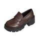 thumbnail image 2 of Xucatan Women's Patent Leather Tassel Loafers, Chunky Sole Slip-On Flat Shoes, Classic British Style Casual Shoes for Women, Plus Size Uniform Shoes Gift, 2 of 7