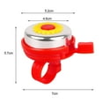 thumbnail image 5 of Bike Bell with Sunflower Decoration Clear Loud Sound Easy to Install Aluminum Alloy Children Bicycle Handlebar Bell-Orange, 5 of 8