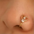 thumbnail image 5 of HOOUN Fashion Nose Hoops Cartilage Earrings Fake Piercing U Shape Ring Jewelry -3, 5 of 9