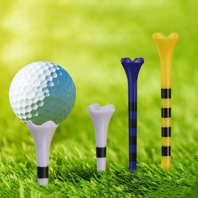 LJNYFDC Four-corner Support Tee Adjustable Golf Tee Striped Height Plastic Golf Ball Holder Golf Training Aid Kit Golf Accessories