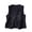 Navy, variant on Womens Linen Vest Tops Sleeveless V Neck Embroidered Button Pocket Lightweight Work Casual Cotton Vest
