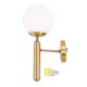 thumbnail image 2 of Decorative Led Wall Lamp Lighting Nordic Glass Ball Lamp Bathroom Mirror Light Modern Gold Ro, 2 of 5
