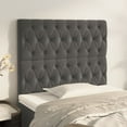 thumbnail image 4 of vidaXL Headboards 4 pcs Light Gray 35.4"x2.8"x30.7"/34.6" Velvet, 4 of 78