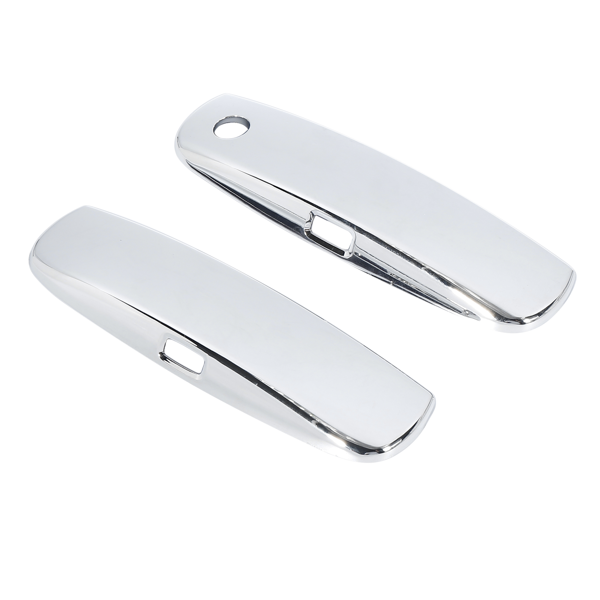 Unique Bargains 2pcs Silver Tone Chrome Door Handle Decor Covers Replacement for Dodge Charger 2011-2015