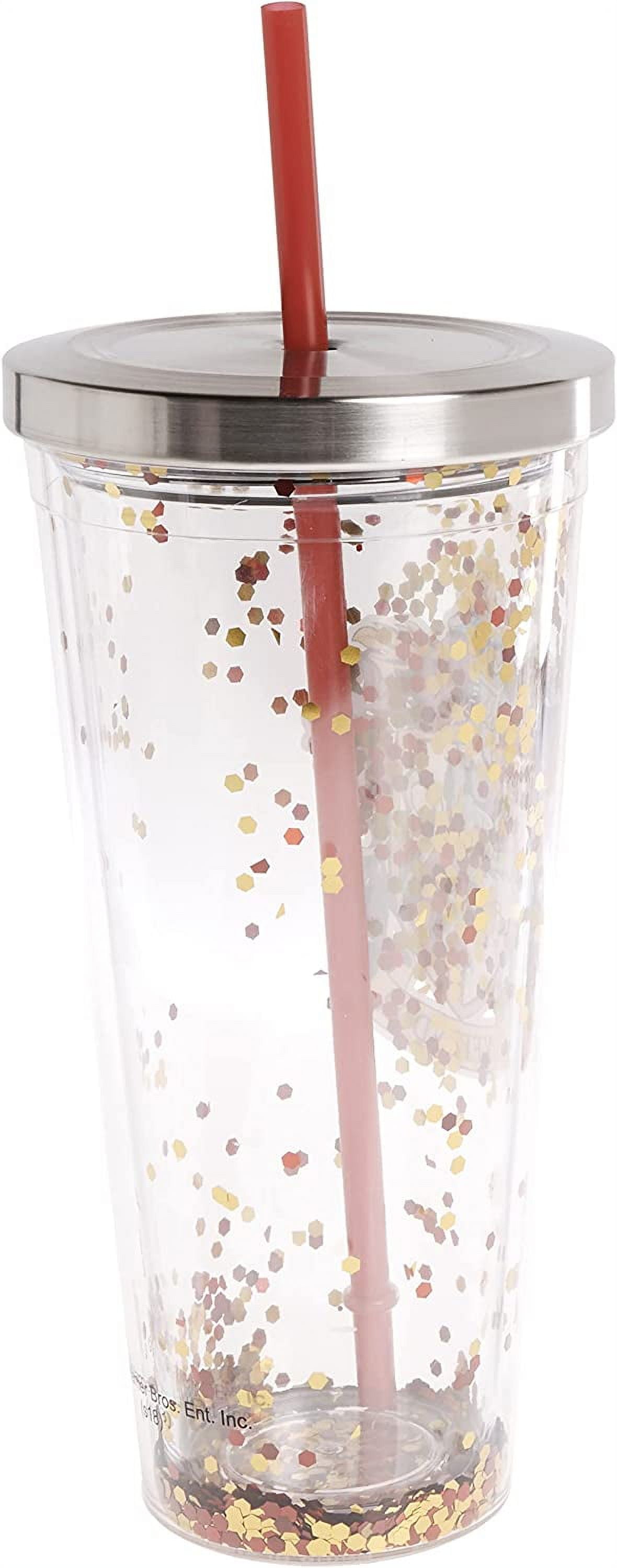 Spoontiques - Harry Potter Constellation - Acrylic Tumbler - Glitter Cup  with Straw - 20 oz (21364) 