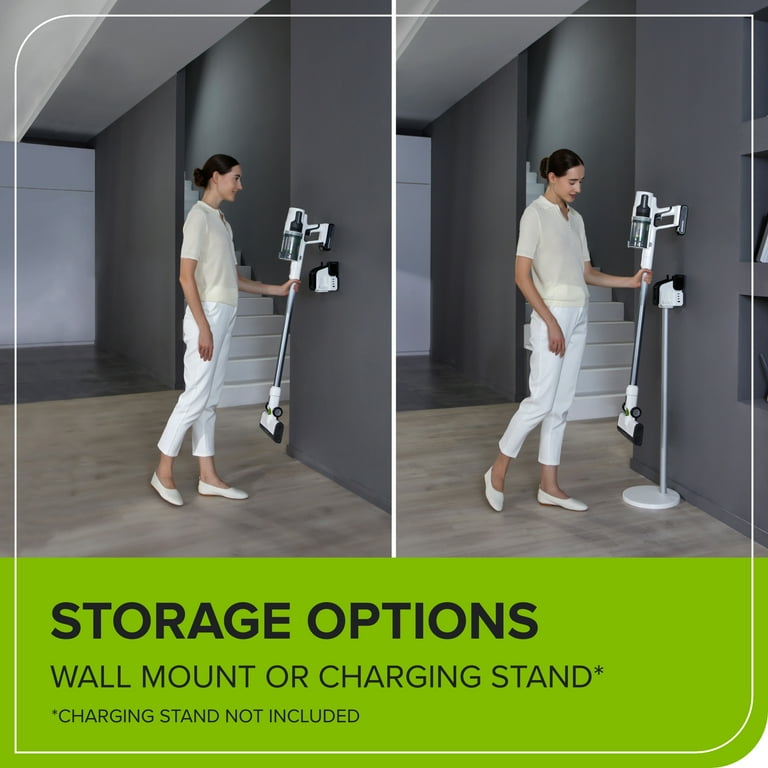 Greenworks 24V Cordless Battery White Stick Vacuum w/ 4.0Ah USB-C