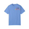 thumbnail image 3 of NAMTYQX Womens Shirts Dressy Casual Soft Patterned Trendy Short Sleeve Loose Fit Oversize Crewneck Print Lightweight Graphic Tees Sky Blue Size S, 3 of 4