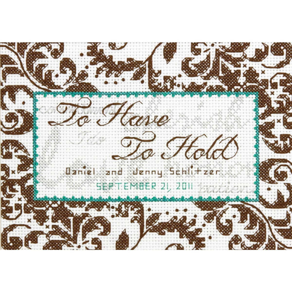 Dimensions Needlecrafts Counted Cross Stitch Treasured Words Wedding Record