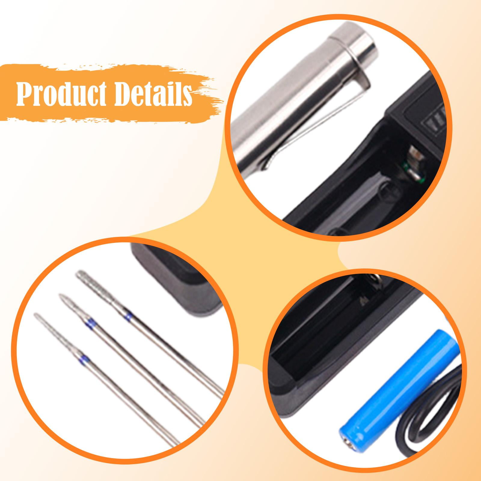Engraving Pen Electric Cordless Etching Tool Compact Stainless Steel Construction for Beginners Wood Glass Metal