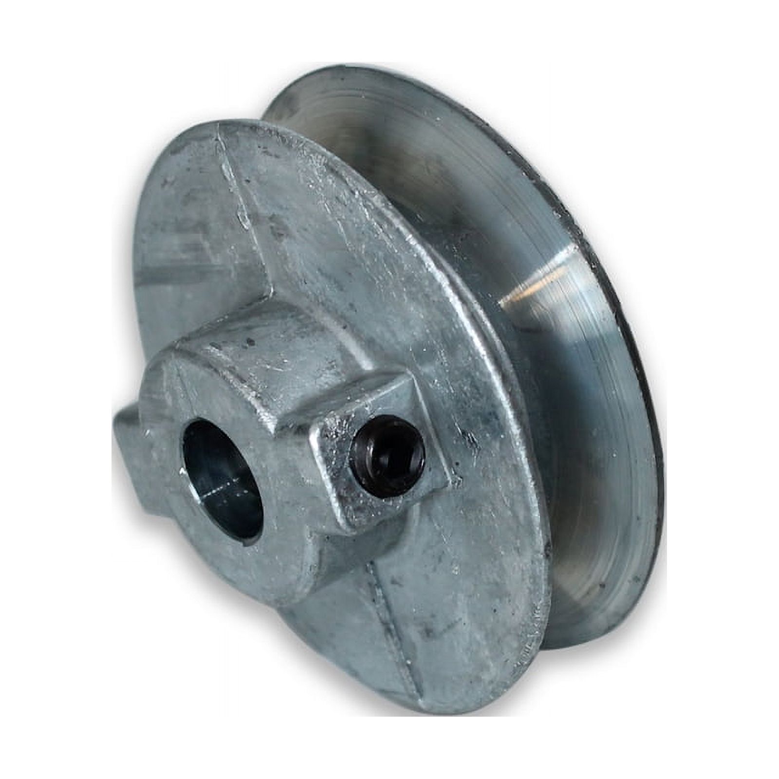 Chicago Die Cast 4 in. D Zinc Single V Grooved Pulley - image 2 of 3