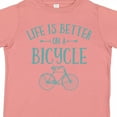 thumbnail image 4 of Inktastic Life's Better on a Bicycle Girls Toddler T-Shirt, 4 of 5