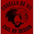 thumbnail image 2 of Men's Cruella Evil By Design Sketch  Graphic Tee Red Medium, 2 of 5