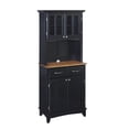 thumbnail image 4 of Homestyles Buffet of Buffets Buffet en Bois avec Huche, Noir, 4 of 8