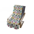 thumbnail image 3 of Dino Soft Flannel Fleece Throw Blanket, Rhythmic Colorful Dinosaurs on Plain Background, Cozy Plush for Indoor and Outdoor Use, 70" x 90", Multicolor, by Ambesonne, 3 of 5