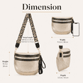 thumbnail image 3 of WANDF Bum Bags for Women,Fanny Pack Crossbody Bags,Trendy Crescent Shoulder Bags for Ladies,Sling Bag Half Moon Purse,PU Leather Belt Bag with Adjustable Strap(Golden), 3 of 10