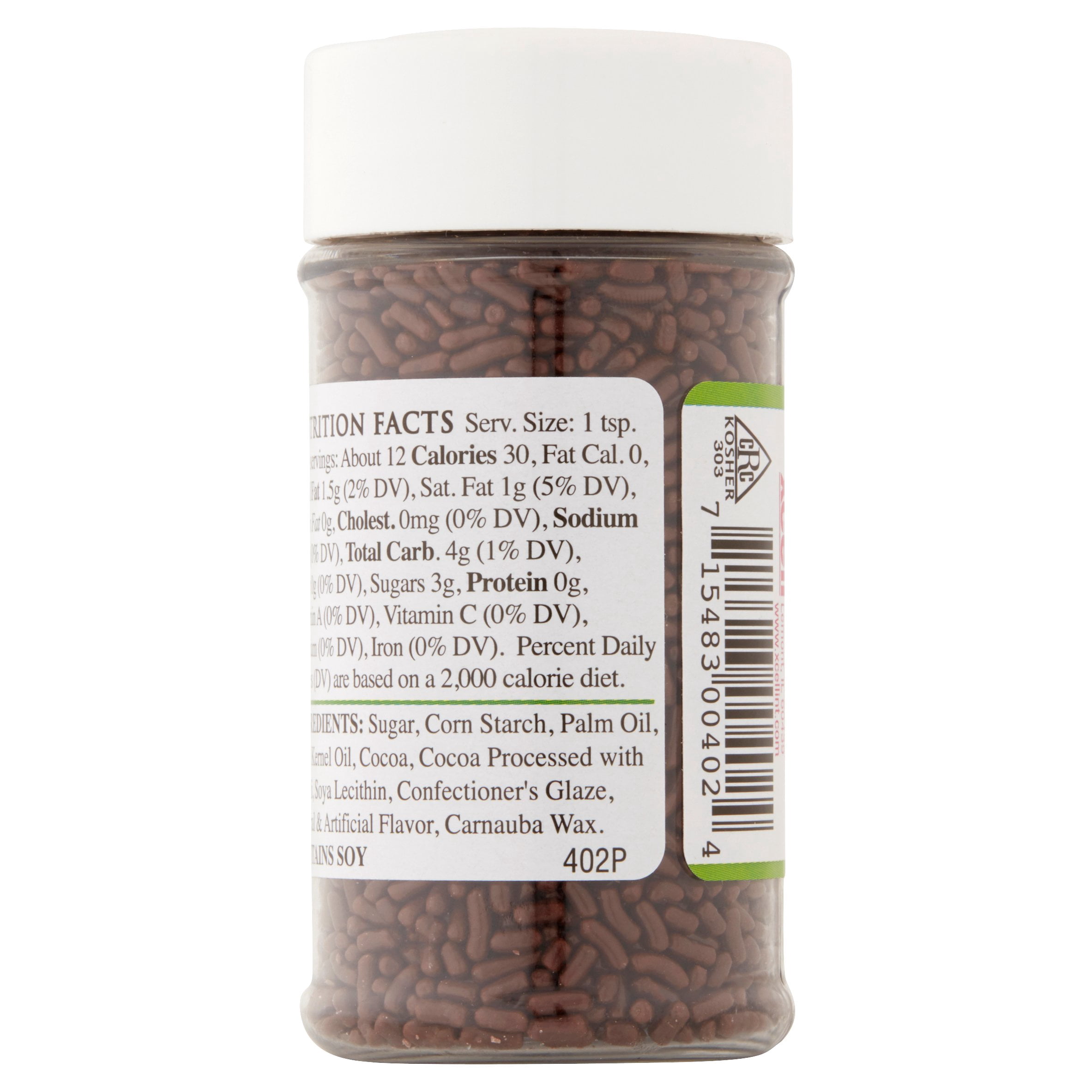 Dallies Chocolate Sprinkles Edible Decor, 2.7 oz