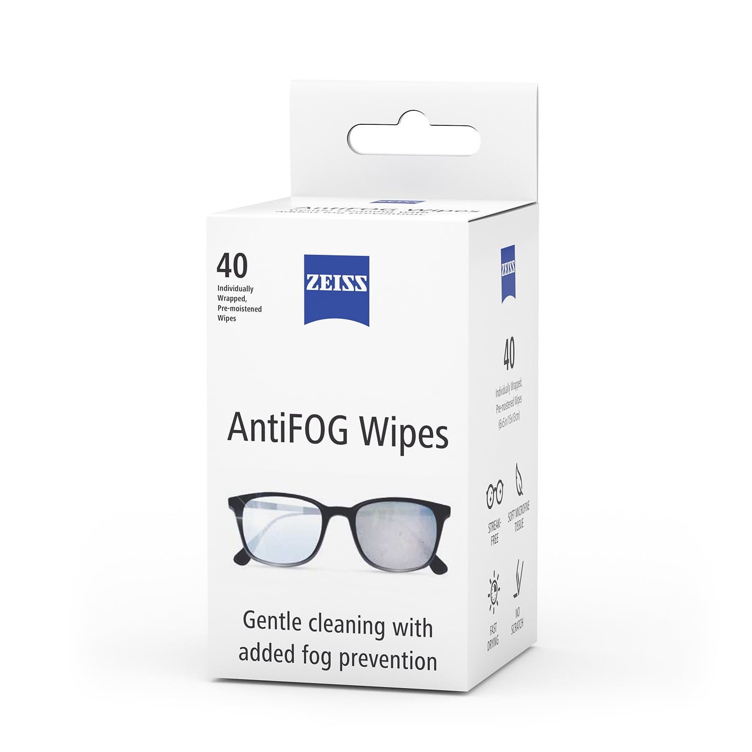 Anti Fog Wipes for Glasses 70 Count Quick Dry Individual Wrapped Pre-Moistened Defogging Screen Wipes with A Carrying Box Suitable for All Types