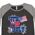 thumbnail image 4 of Inktastic 4th of July with Fireworks American Flag and Rocket Women's Plus Size T-Shirt, 4 of 5