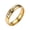 Gold, variant on I Am Enough Inspirational Text Ring for Unisex, Engraved Handwritten Word, Stainless Steel 4mm Thin Band, Daily Affirmation Motivational Jewelry