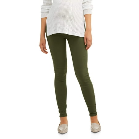 Maternity Oh! Mamma Skinny Pant with Full Panel and Five Pockets (Available in Plus Sizes)