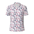 thumbnail image 2 of Daiia Sailing Marine Travel Pattern Men’s Polo Shirts,Solid Deck Shirt,Classic Fit, Breathable Cotton Polo for Casual and Sport Wear-X-Large, 2 of 9