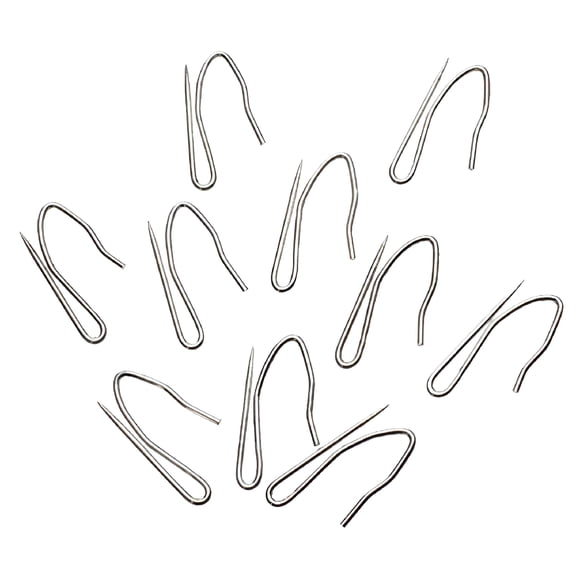 ACDANC 10pcs Metal Curtain Hooks Pinch Pleat Pin-On Drapery Pin Window Curtains