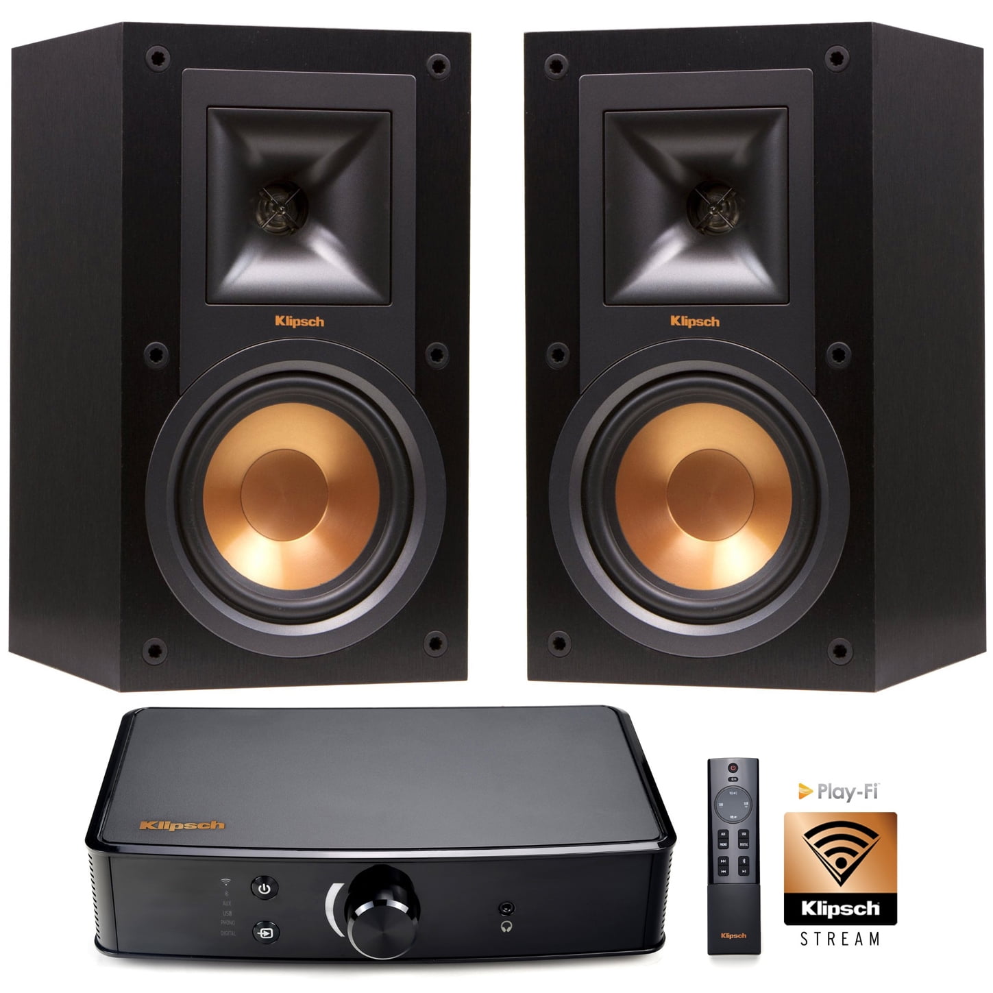 Klipsch R15M Reference Bookshelf Monitor Speaker (Pair) & Klipsch