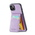 thumbnail image 5 of SaniMore Case for iPhone 15 Pro 6.1" 2023 with RFID Blocking Card Holder & Flip Kickstand, PU Leather Shockproof Anti-fall Protective Cover Retro Durable for Men Women, Purple, 5 of 10