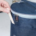 thumbnail image 2 of lanema Oxford Insulated Round Lunch Portable Cylinder Thermo Bag for for Carrier Aluminum Ha, 2 of 21
