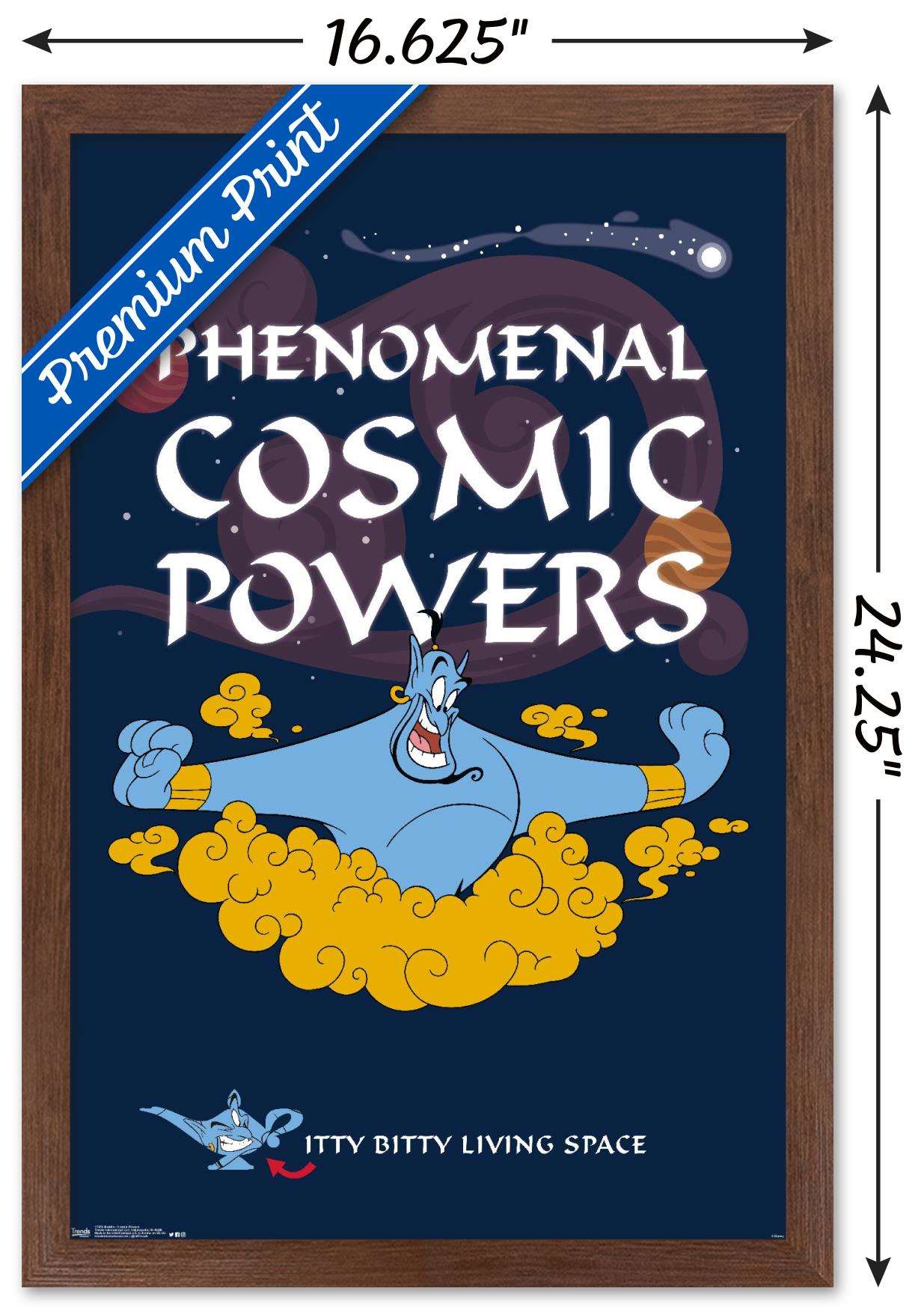 Disney Aladdin - Cosmic Powers Wall Poster, 14.725" x 22.375", Framed