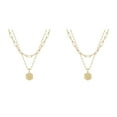 thumbnail image 1 of (Lot de 2) 2025 Collier Hexagone initial 26 Collier Mignon pour Femmes Colliers pour Collier en Acier Inoxydable pour Hommes Femmes Collier A Z 26 Y pour Femmes, 1 of 4