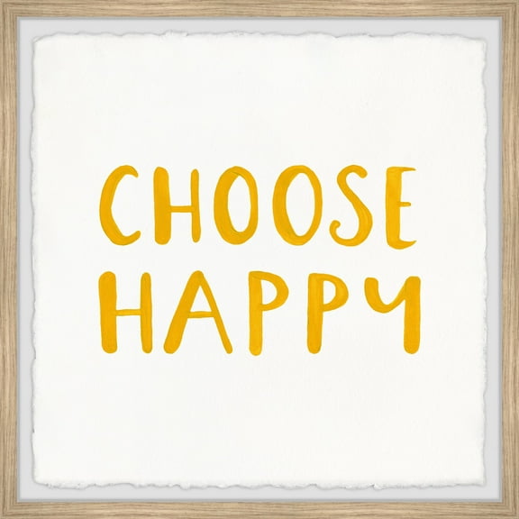 Marmont Hill Choose Happy II Framed Painting Print