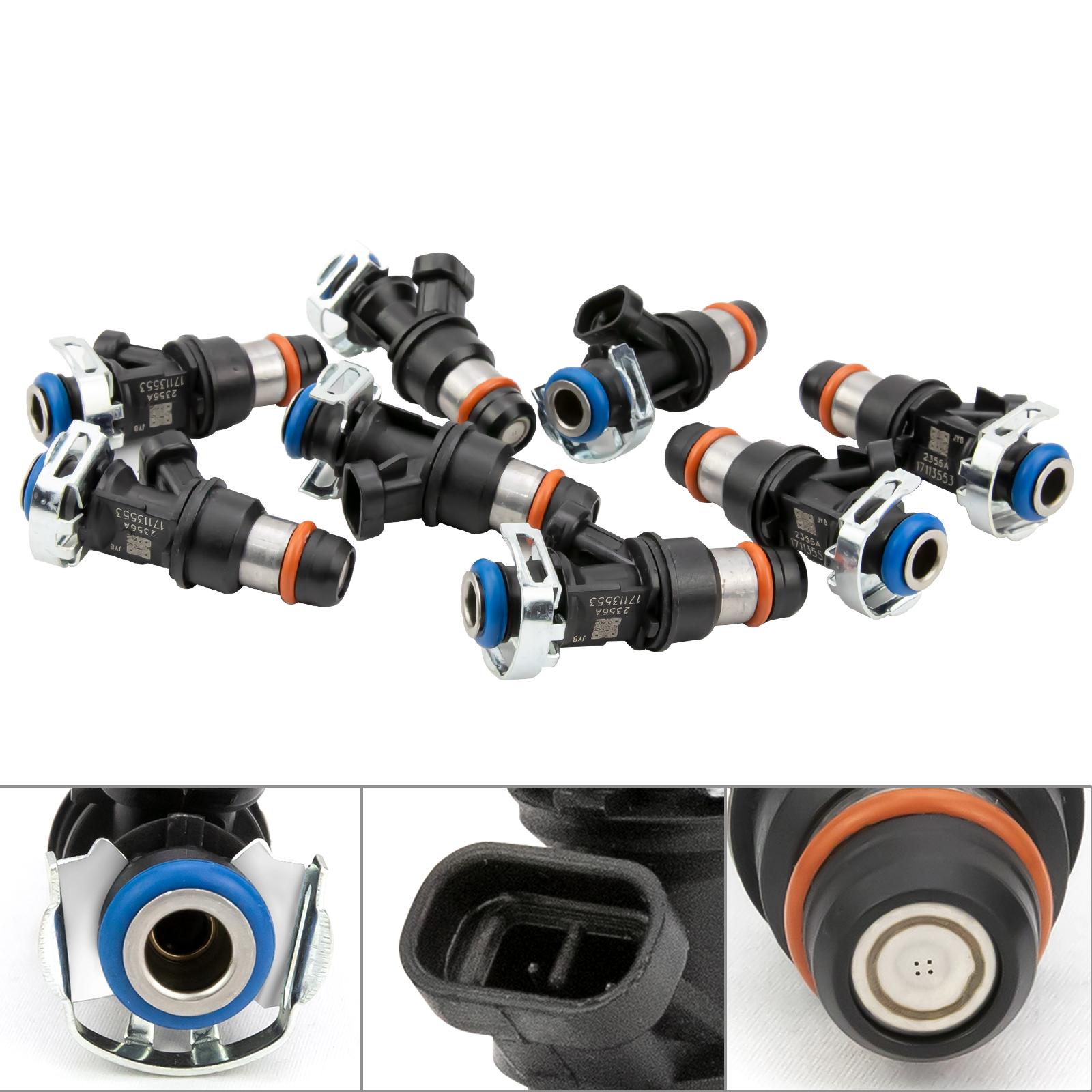 8PCS Fuel Injectors 17113553 Compatible with 20012007 GMC Sierra