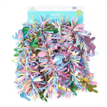 Way To Celebrate Easter Garland, Multicolor Bunny