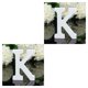 thumbnail image 3 of Minnieouse 8cm 26 Letters Alphabet Portable Lightweight Wear-resistant Stable Ornament Props Hanging Wall for Wedding Party Home 10# 2piezas, 3 of 6