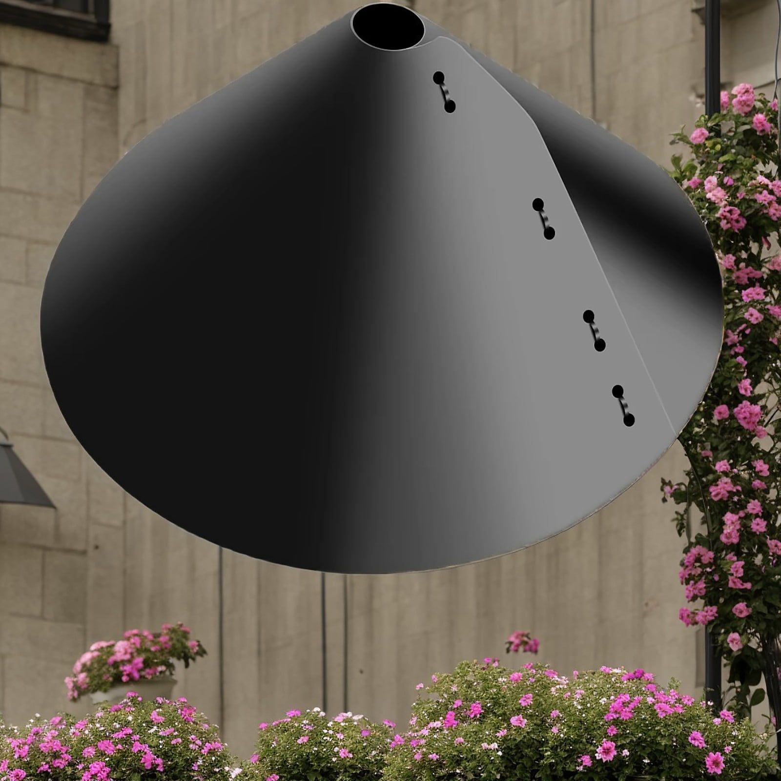 Squirrel Baffle For Bird Feeders, Outdoor Hanging Dome Shield Two-Piece 18In Hook-Mounted Squirrel Guard With 2 Panels + 1 Set Accessories